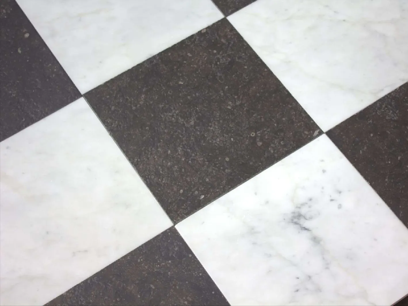 Pierre Bleue + Marbre Carrare Composition Napoléon - vue détaillée